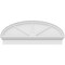 Ekena Millwork Elliptical 3 Spoke Architectural Grade PVC Combination Pediment, 44"W x 17-7/8"H x 2-3/4"P PEDPC044X180ELL03 - alternate 3